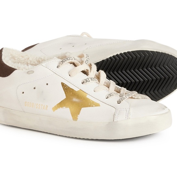 NEW in BOX Golden Goose Women's White and Gold Sneakers - Picture 4 of 16